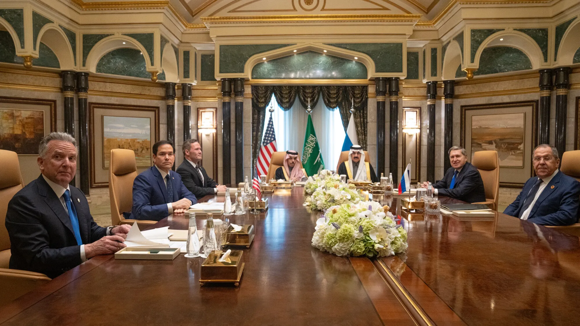 US–Saudi–Russian talks in Riyadh, 18 February 2025. Photo: U.S. Department of State, public domain